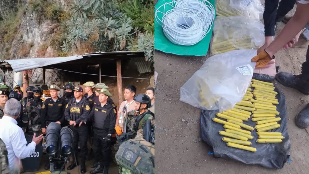 Policía Nacional incautó explosivos usados para la minería ilegal en Pataz