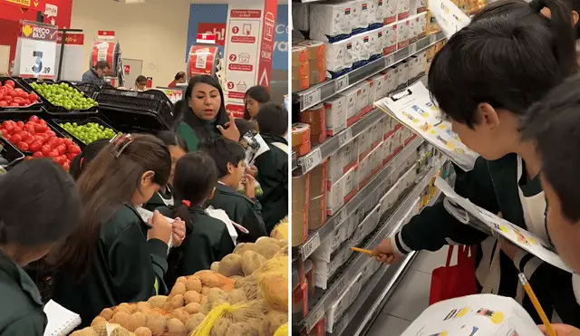 Profesora peruana lleva a sus alumnos a un supermercado para enseñarles Matemáticas y se vuelve viral: "Educación real"