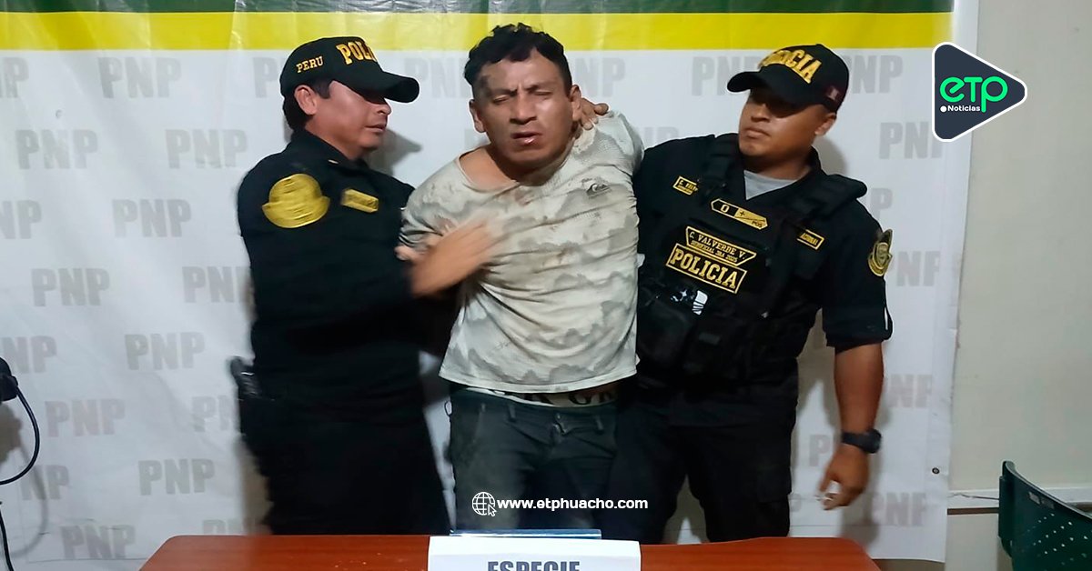 HUACHO: CAE SUJETO DE 40 AÑOS TRAS ROBAR CELULAR EN PLENO CENTRO