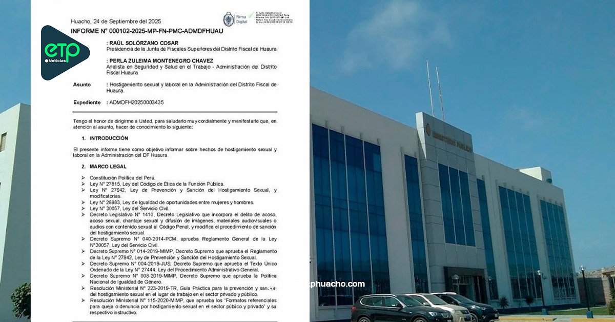 DENUNCIA ANÓNIMA ALERTA PRESUNTOS CASOS DE HOSTIGAMIENTO SEXUAL, NEPOTISMO Y FRAUDE EN SEDE FISCAL