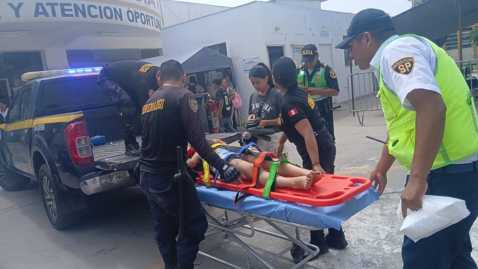Gestante y su hermana atropelladas en la Plaza de Armas de Huacho