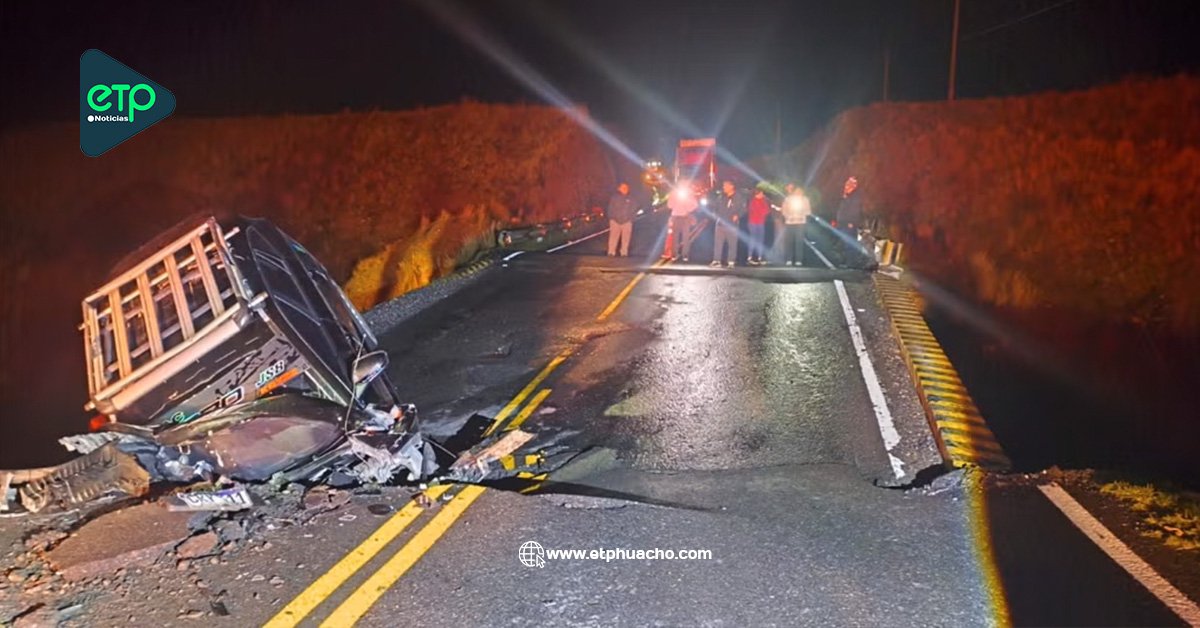 Áncash: colapso del puente Sahuay por intensas lluvias deja un fallecido y varios heridos